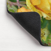 Gelbe Frühlingsstifte Rose drucken Mousepad (Ecke)