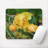 Gelbe Frühlingsstifte Rose drucken Mousepad (Mit Mouse)