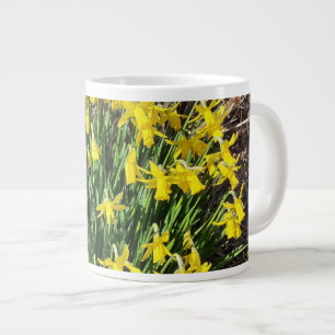 Gelbe Frühlingstrichel Jumbo-Tasse