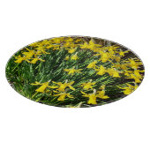 Gelbe Frühlingstrichel Schneidebrett (Ecke)