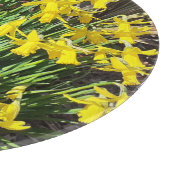 Gelbe Frühlingstrichel Schneidebrett (Ecke)