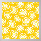 Gelbe funky Blume Poster (Vorne)