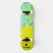 Gelbe Futuristik Skateboard (Vorderseite)