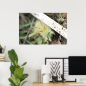 Gelbe Fuzzy-Raupe Poster (Heimbüro)