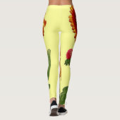 Gelbe Gaillardias-Blume Leggings (Rückseite)
