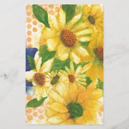 Gelbe Gänseblasen Briefpapier