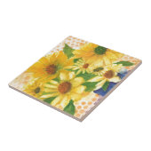 Gelbe Gänseblasen Fliese (Seite)