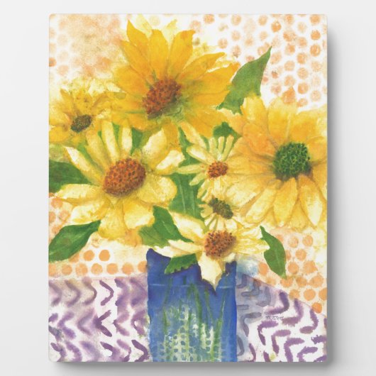 Gelbe Gänseblasen Fotoplatte (Vorderseite)