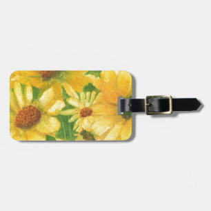 Gelbe Gänseblasen Gepäckanhänger
