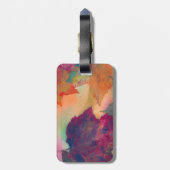 Gelbe Gänseblasen Gepäckanhänger (Rückseite vertikal)