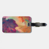 Gelbe Gänseblasen Gepäckanhänger (Rückseite horizontal)