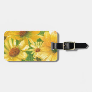 Gelbe Gänseblasen Gepäckanhänger