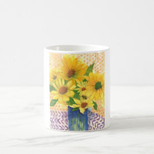 Gelbe Gänseblasen Kaffeetasse