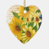 Gelbe Gänseblasen Keramik Ornament (Rechts)