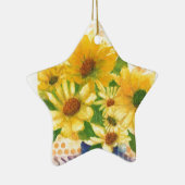 Gelbe Gänseblasen Keramik Ornament (Rechts)