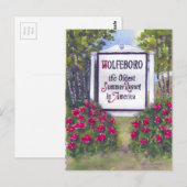Gelbe Gänseblasen Postkarte (Vorne/Hinten)