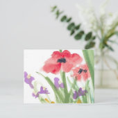 Gelbe Gänseblasen Postkarte (Stehend Vorderseite)