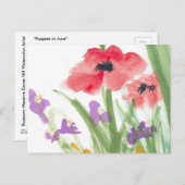 Gelbe Gänseblasen Postkarte (Vorne/Hinten)