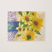 Gelbe Gänseblasen Puzzle (Horizontal)