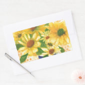 Gelbe Gänseblasen Rechteckiger Aufkleber (Umschlag)