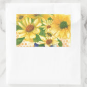 Gelbe Gänseblasen Rechteckiger Aufkleber (Tasche)