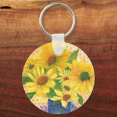 Gelbe Gänseblasen Schlüsselanhänger (Vorderseite)