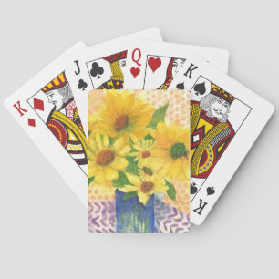 Gelbe Gänseblasen Spielkarten