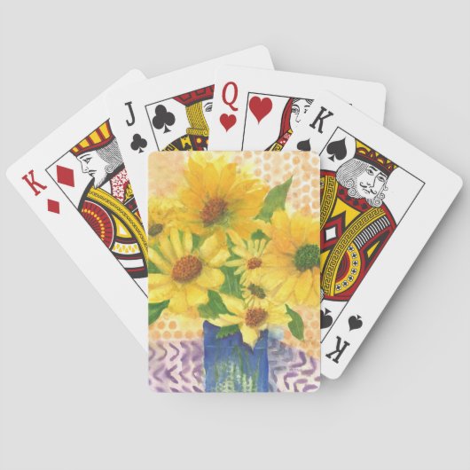 Gelbe Gänseblasen Spielkarten (Rückseite)