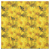 Gelbe Gänseblümchen-Blumen Stoff (Muster)