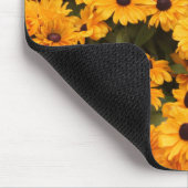 Gelbe Gänseblümchen Mousepad (Ecke)