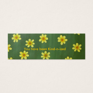 Gelbe Gänseblümchen, sind Sie nette-n-ized Karte