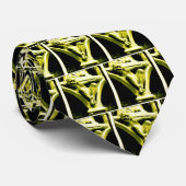 Gelbe Gargoyle-Krawatte Krawatte (Gerollt)