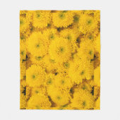 Gelbe Gartenastere Mums chrysanthemums Blume Fleecedecke (Vorderseite)