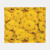 Gelbe Gartenastere Mums chrysanthemums Blume Fleecedecke (Vorderseite (Horizontal))