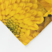 Gelbe Gartenastere Mums chrysanthemums Blume Fleecedecke (Ecke)