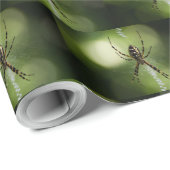 Gelbe Gartenspinne Geschenkpapier (Rolleneckpunkt)