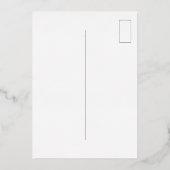 Gelbe Geburtstagskarte Folieneinladung (Rückseite)