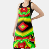 Gelbe Gelbbläschen und Streifen Abstrakt Art Schürze (InSitu)