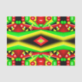 Gelbe Gelbbläschen und Streifen Abstrakt Art Seidenpapier (Vorderseite)