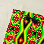 Gelbe Gelbbläschen und Streifen Abstrakt Art Strandtuch (Beispiel)