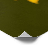 Gelbe Gelbblume Poster (Ecke)