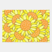 Gelbe gelbe Orangenblüten mit geschliffener Hand Geschenkpapier Set (Vorderseite)