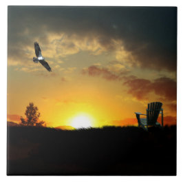 Gelbe Gelborange grassierende Wiesendecke Keramik Fliese