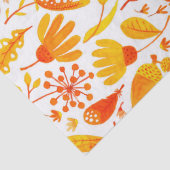 Gelbe Gelbstühlen und Blattmuster Seidenpapier (Detail)