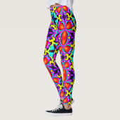 Gelbe Gemusterte Leggings (Links)