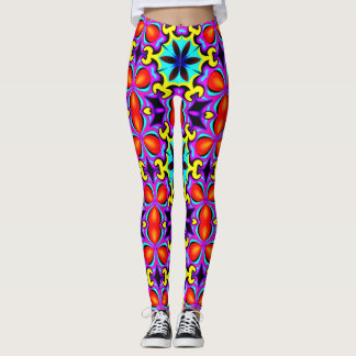 Gelbe Gemusterte Leggings