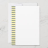 Gelbe geometrische Brautdusche Einladung (Rückseite)