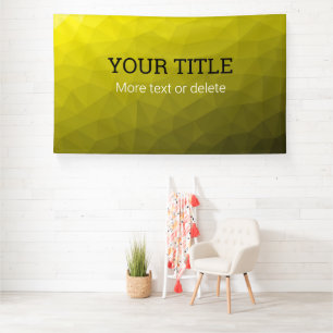 Gelbe geometrische Masche Dreieck benutzerdefinier Banner