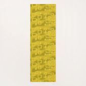 Gelbe geometrische Yogamatte (Rückseite)