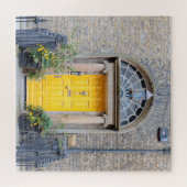 Gelbe georgische Tür in Dublin Puzzle (Horizontal)